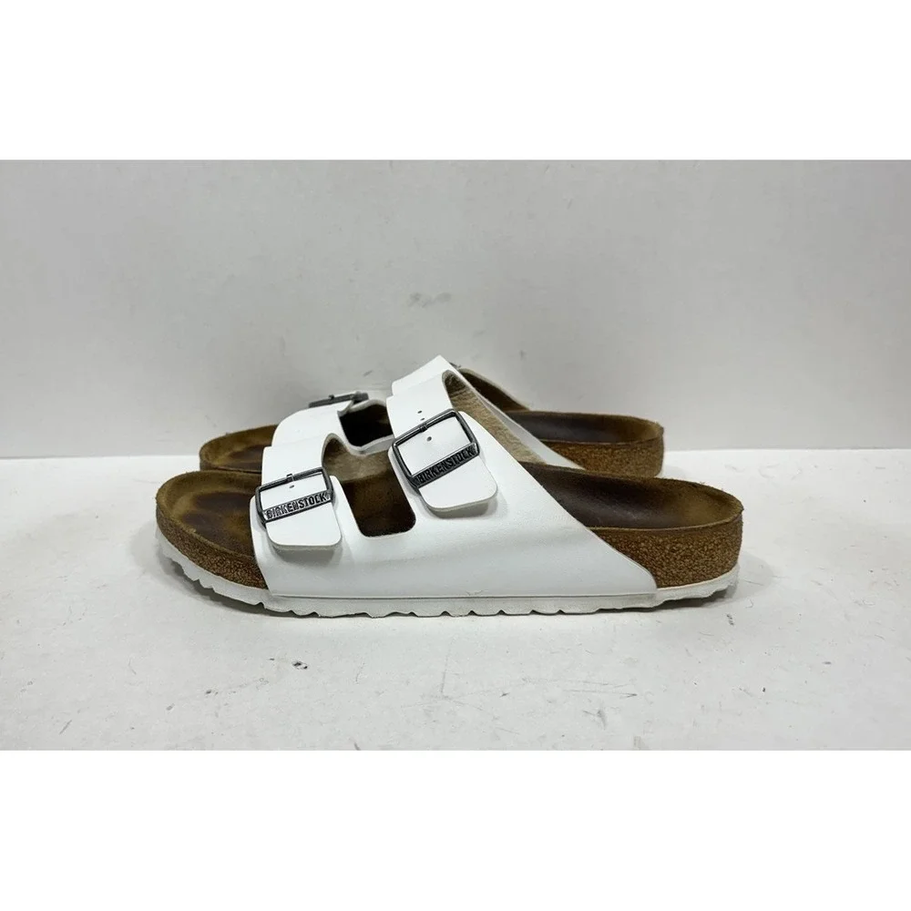 Birkenstock Arizona Birko-Flor Slip-On Sandals White Mens Size 9 / 42‎